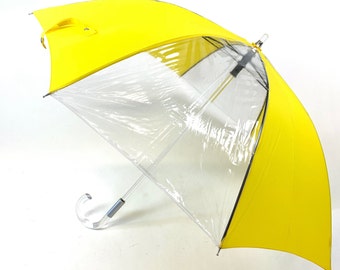 Alternating PVC Clear Umbrella