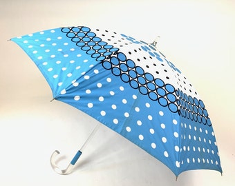 Multi Dot Acrylic Handle Shaft Umbrella