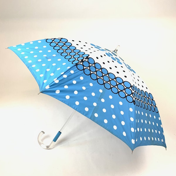 Multi Dot Acrylic Handle Shaft Umbrella