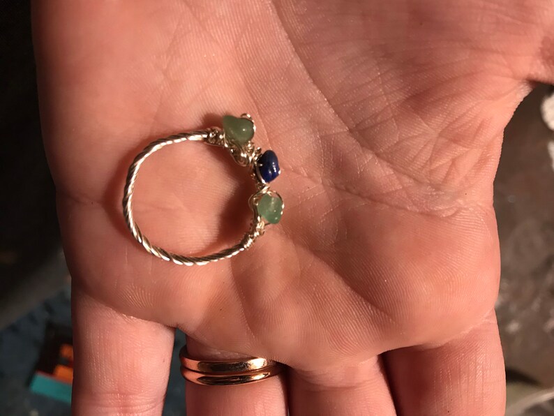Heart and Throat Chakra ring