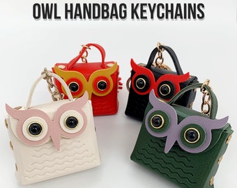 Owl Handbag Keychains | Functional Handbag Keychains | Key Charms | Decorative Keychains