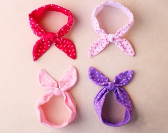 Bunny Ear Baby Headband | Baby Headband | Top-Knot Headband | Bow Headband | Headband