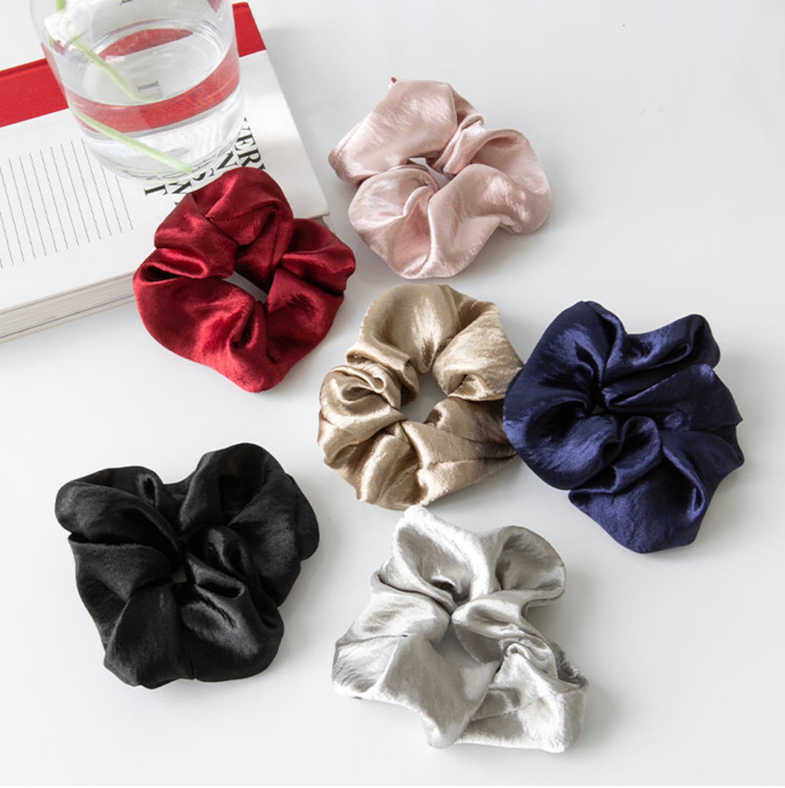 Satin Hair Ties Hair Scrunchie Womens Hair Accessory Etsy