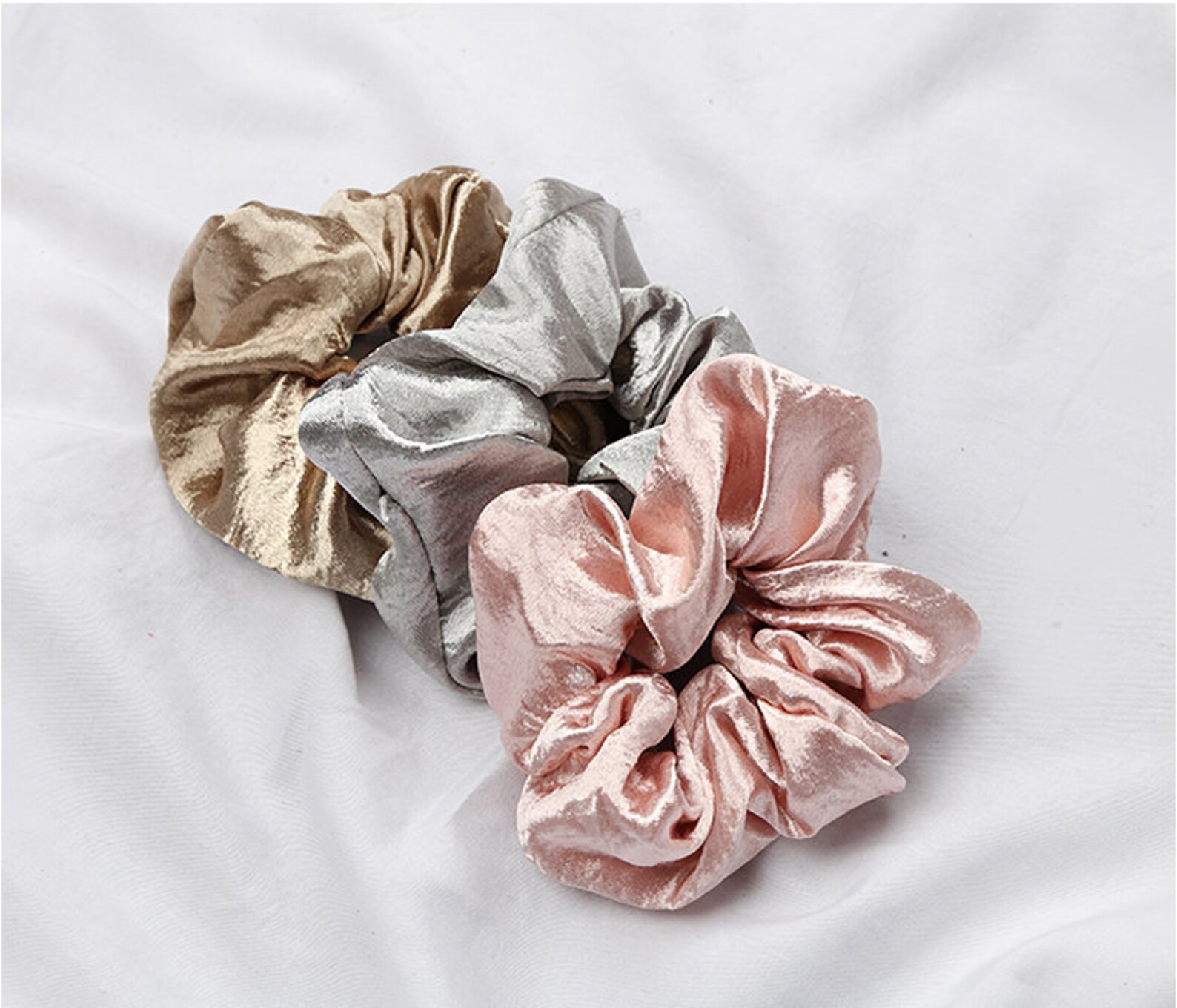 Satin Hair Ties Hair Scrunchie Womens Hair Accessory Etsy