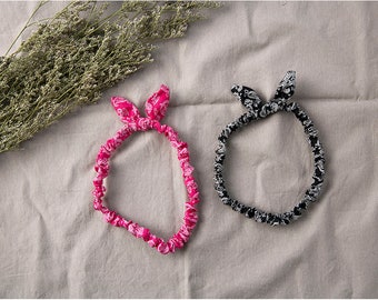 Bunny Knot Baby Thin Headband | Baby Paisley Headband | Baby Headband | Top-Knot Headband | Bow Headband | Headband