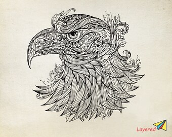 Free Free 344 Eagle Layered Mandala Svg SVG PNG EPS DXF File