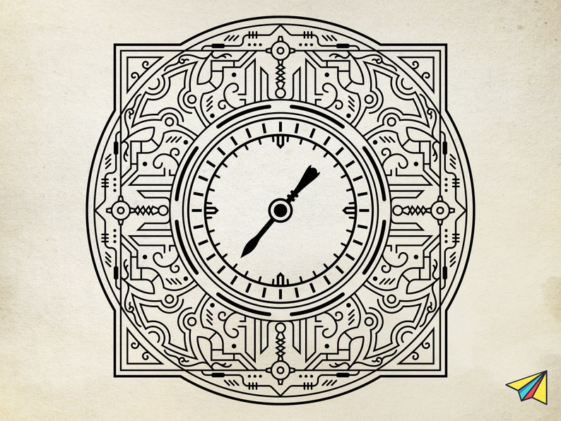 Download Layered Mandala Clock Svg Ideas - Layered SVG Cut File ...