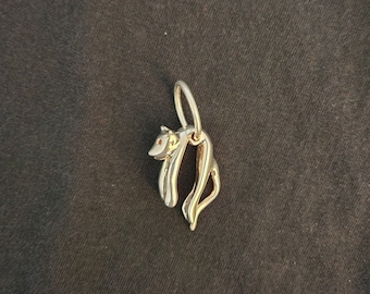 New! Adorable Handmade KittyKat 925 Silver Cast Charm