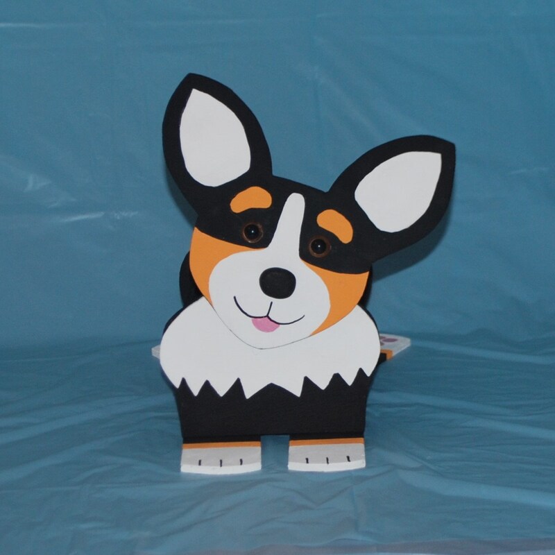 Tricolor Corgi Planter