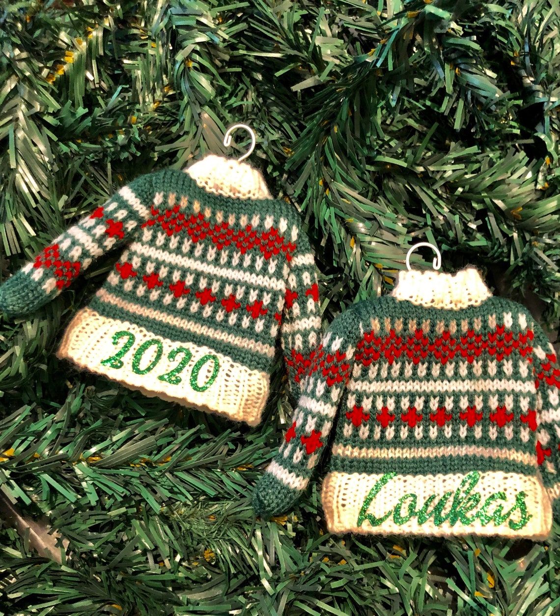Ugly Christmas Sweater Ornaments 