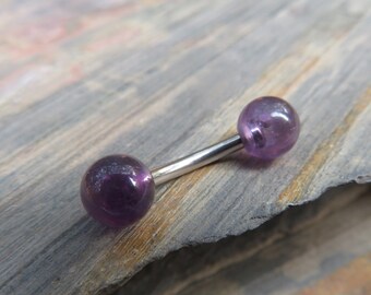 Single Fancy Purple Druzy Stone Dangle Belly Ring 14g Gemstone CZ Navel 610 1 Single Fancy Purple Druzy Stone Dangle Belly Ring 14g Gemstone CZ Navel 610 1