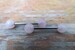Steel Natural Rose Quartz Stone Nipple Tongue Ring Barbell 14G (1.6mm) Piercing Piercings Barbells Bars Hypoallergenic 316L Surgical 