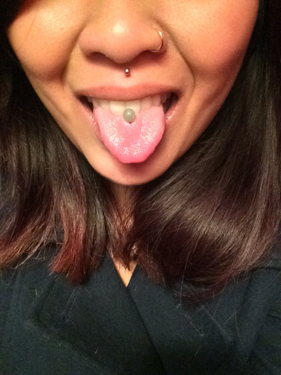 Small tongue best sale rings
