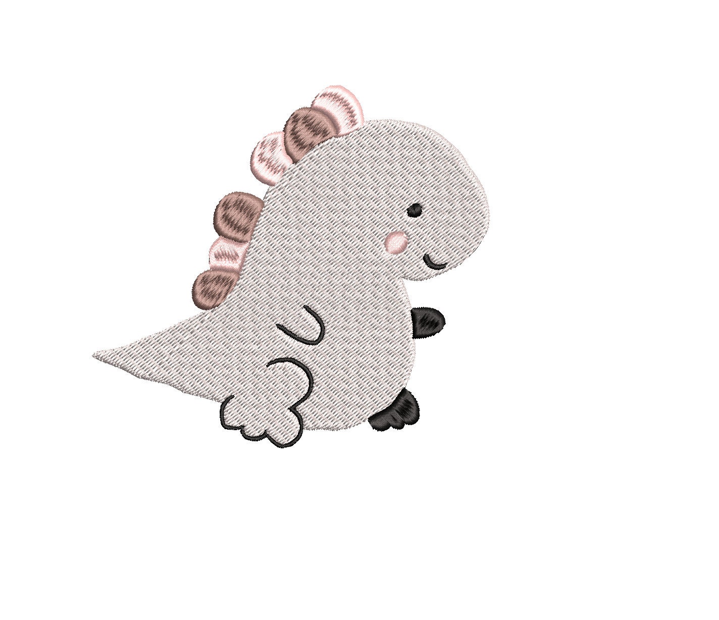 DST embroidery file for embroidery machine Dino embroidery in Etsy