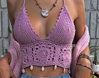 Crochet PATTERN Savannah Bralette Baecrochett Boho Crochet Top Digital  Download -  Israel