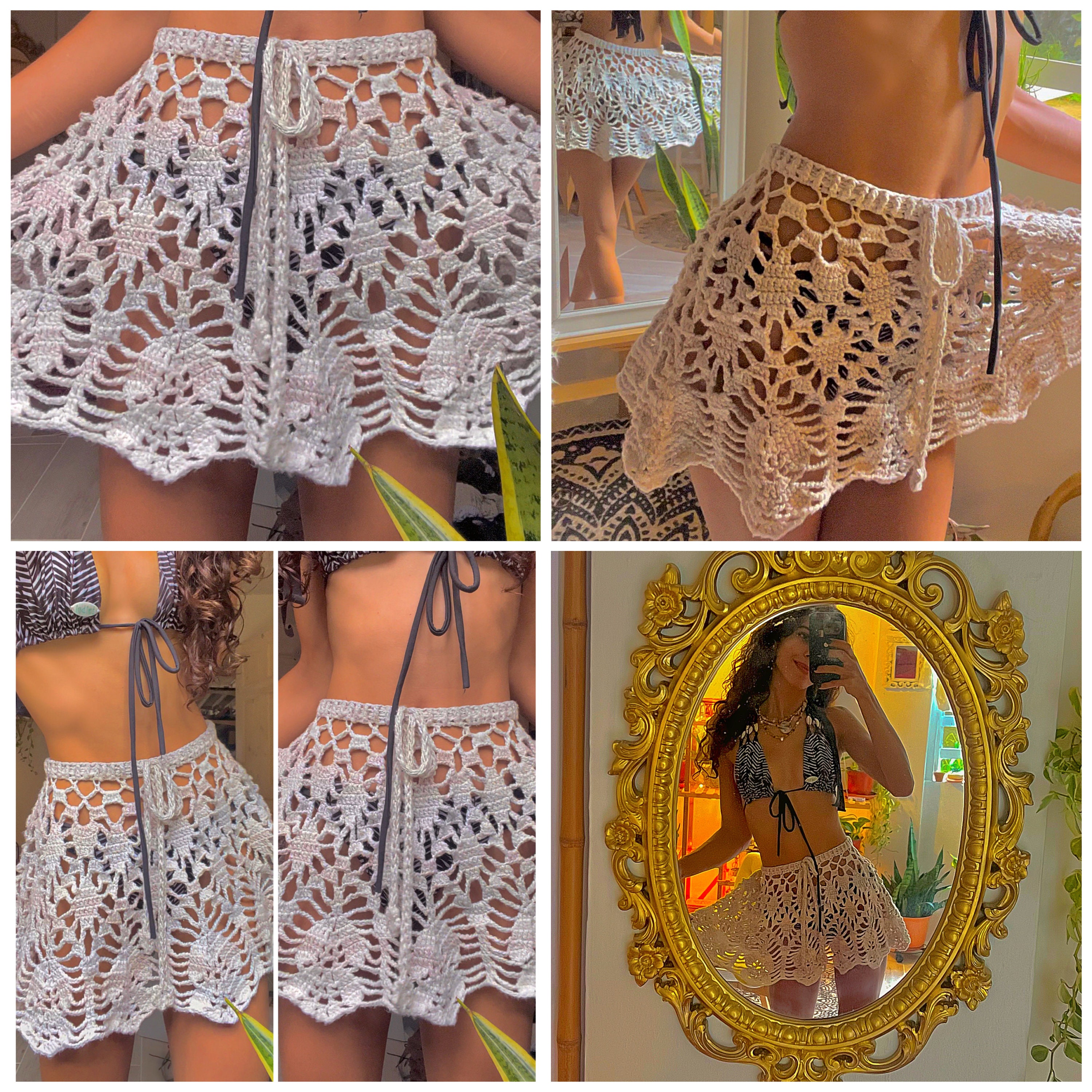Lily Skirt Crochet Pattern Baecrochett Boho Lace Beach Cover