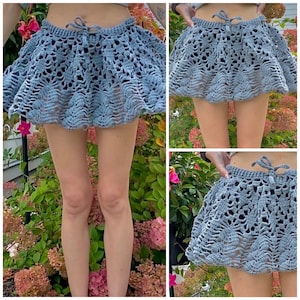 Lily Skirt Crochet Pattern Baecrochett Boho Lace Beach Cover Up - Etsy