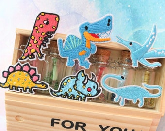 Gestickter Dinosaurier Aufnäher: Jurassic Park Applikation