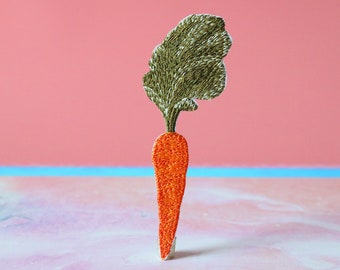 Carrots Vegetable Crafts Chef Cooking Embroidered Iron On Patch Food