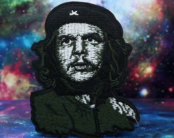 Che Guevara Embroidered Iron On Patch - Edge Burn Out Applique