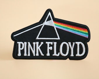 Pink Floyd Embroidered Iron-On Patch: Band Applique