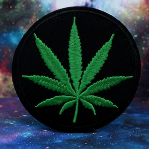 Cannabis sativa leaf patch,Marijuana Leaf patch ,iron on patch,embroidered,edge burn out,Applique