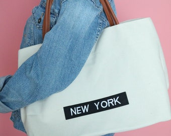 New York Embroidered Iron On Patch: LA Applique
