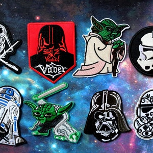 Star Wars patch,Darth Vader,Jedi,Master Yoda,Light Saber patch,embroidered patch,  iron on patch,embroidered,R2D2,Applique