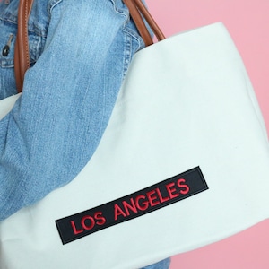 Toppa Ricamata Los Angeles California - Ferro Su, Bianco E Blu - Foto 8