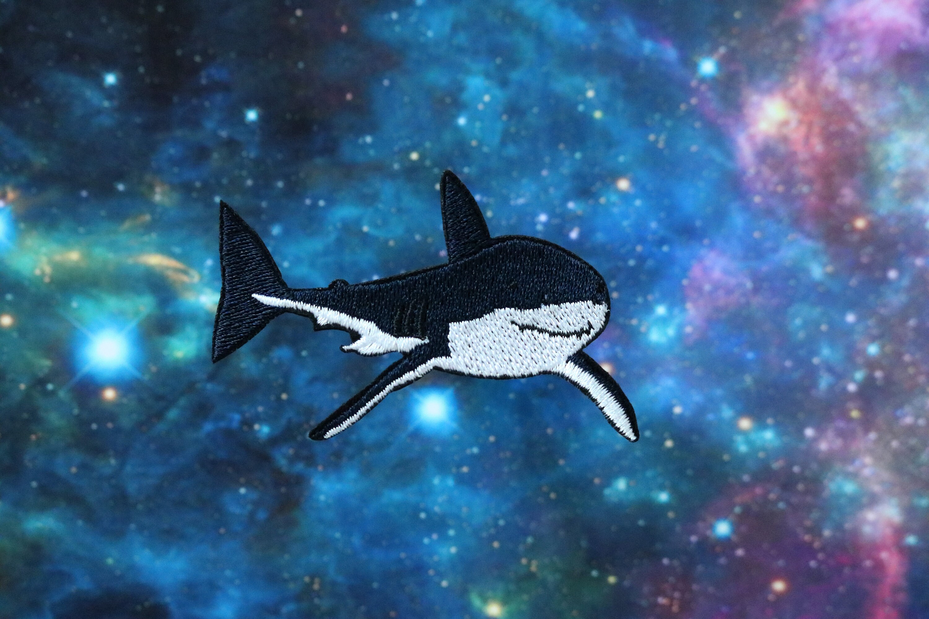 The Great White Shark Embroidered Patch,shark Patch,fish,iron on Patch ...