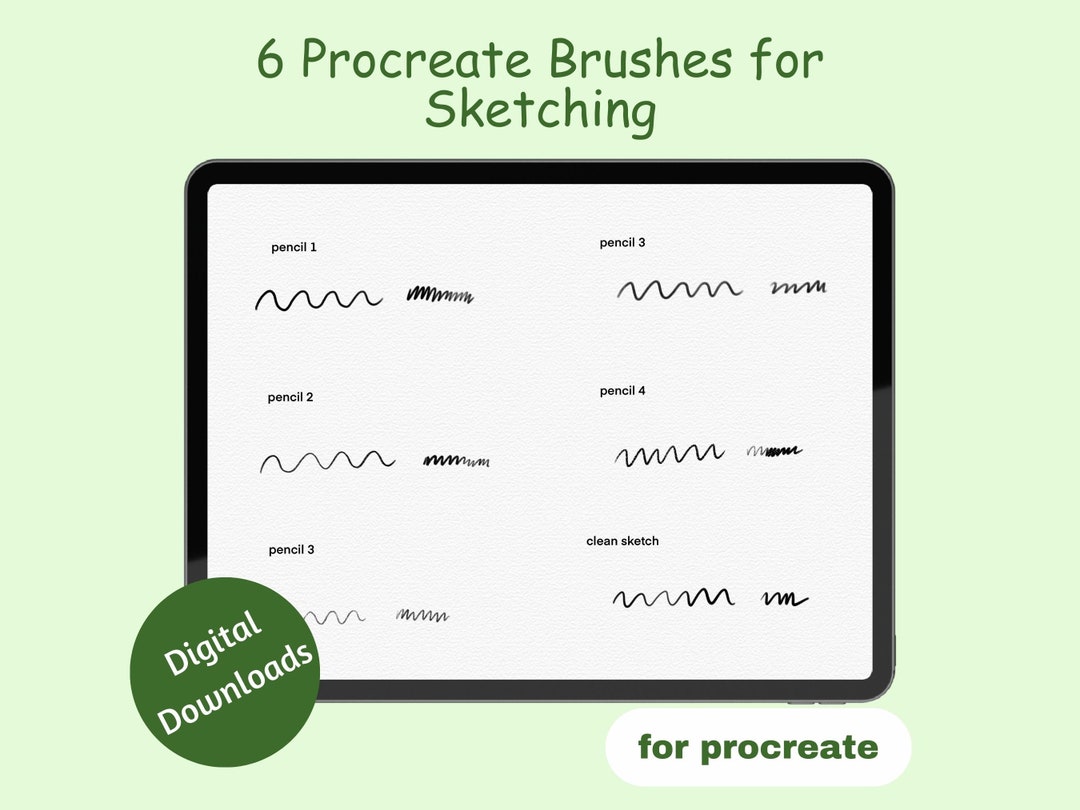 Procreate Brushes for Sketching Procreate Brushes Sketch Etsy