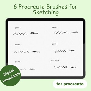 Procreate Brushes for Sketching, Procreate Brushes, Sketch Brushes, Digital Sketch Brushes, Procreate, Procreate Pencil Brushes