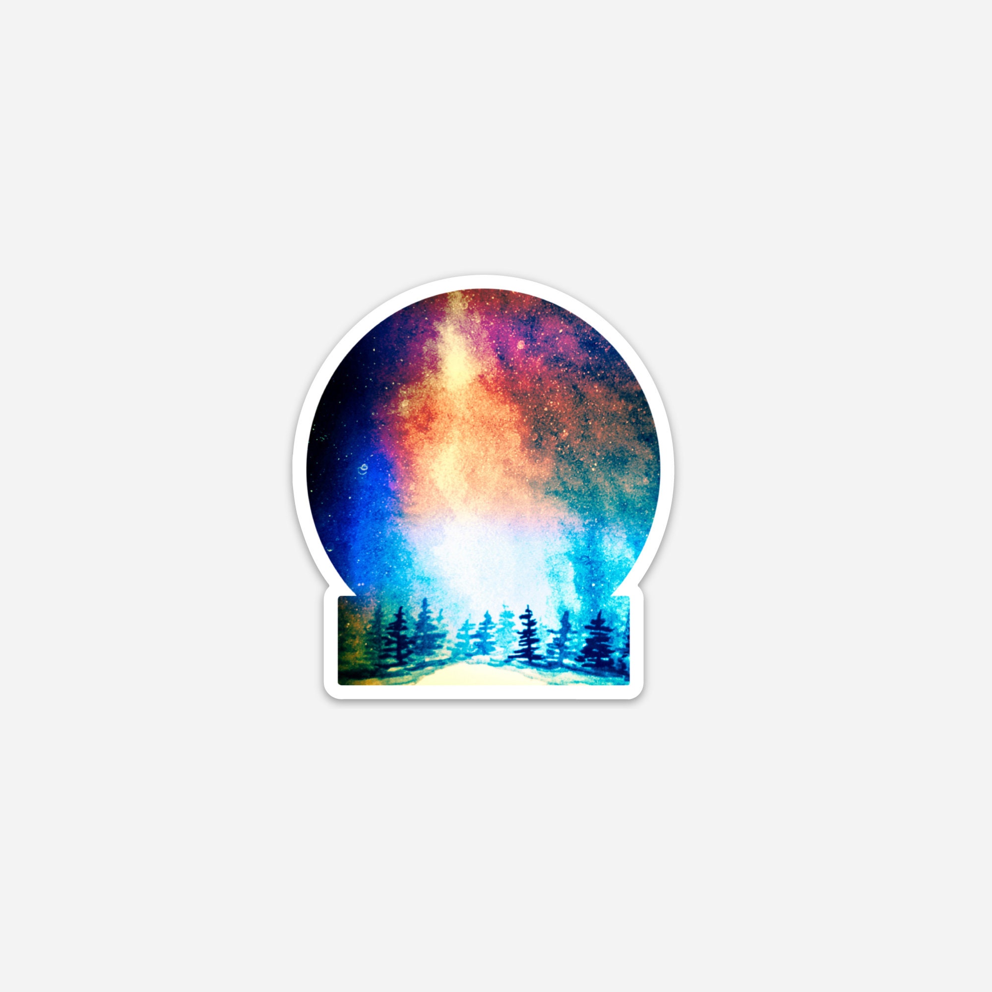 Night Sky Waterproof Sticker Laptop Sticker Water Bottle | Etsy