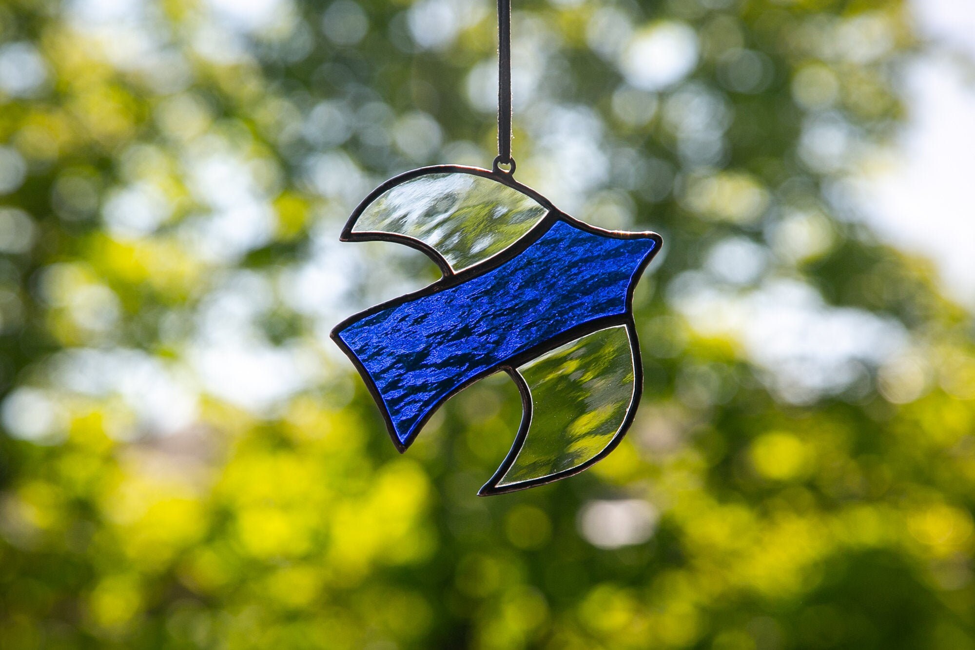Stained Glass Bird Window Hanging Suncatcher Etsy