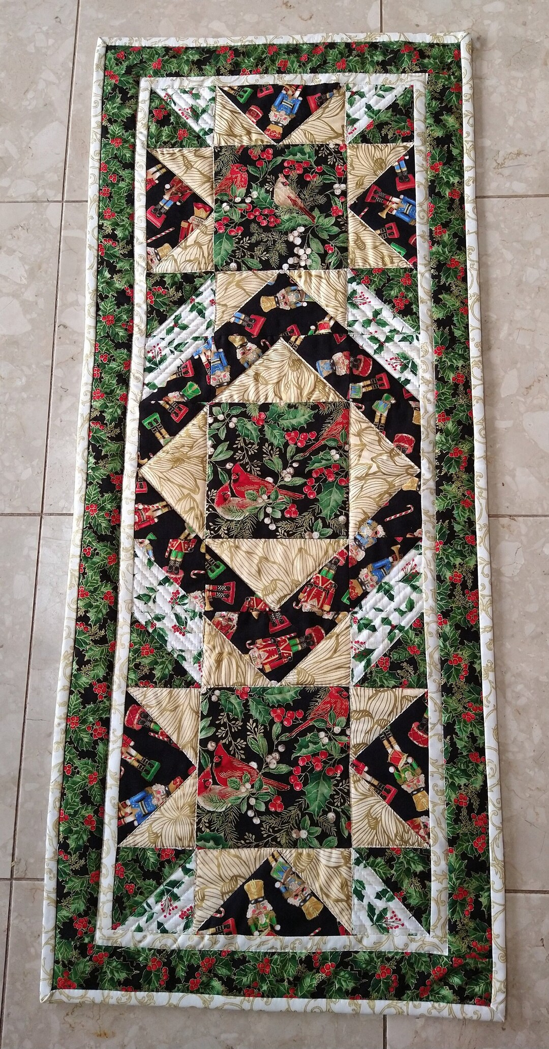 Nutcracker Classic Quilted Table Runner NCU0DDK1814