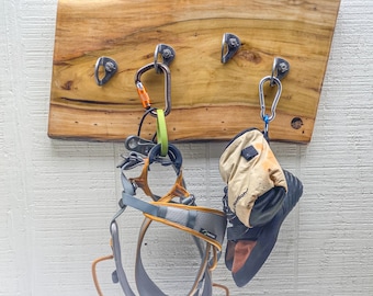 Climbing Gear Display, Rainbow Poplar