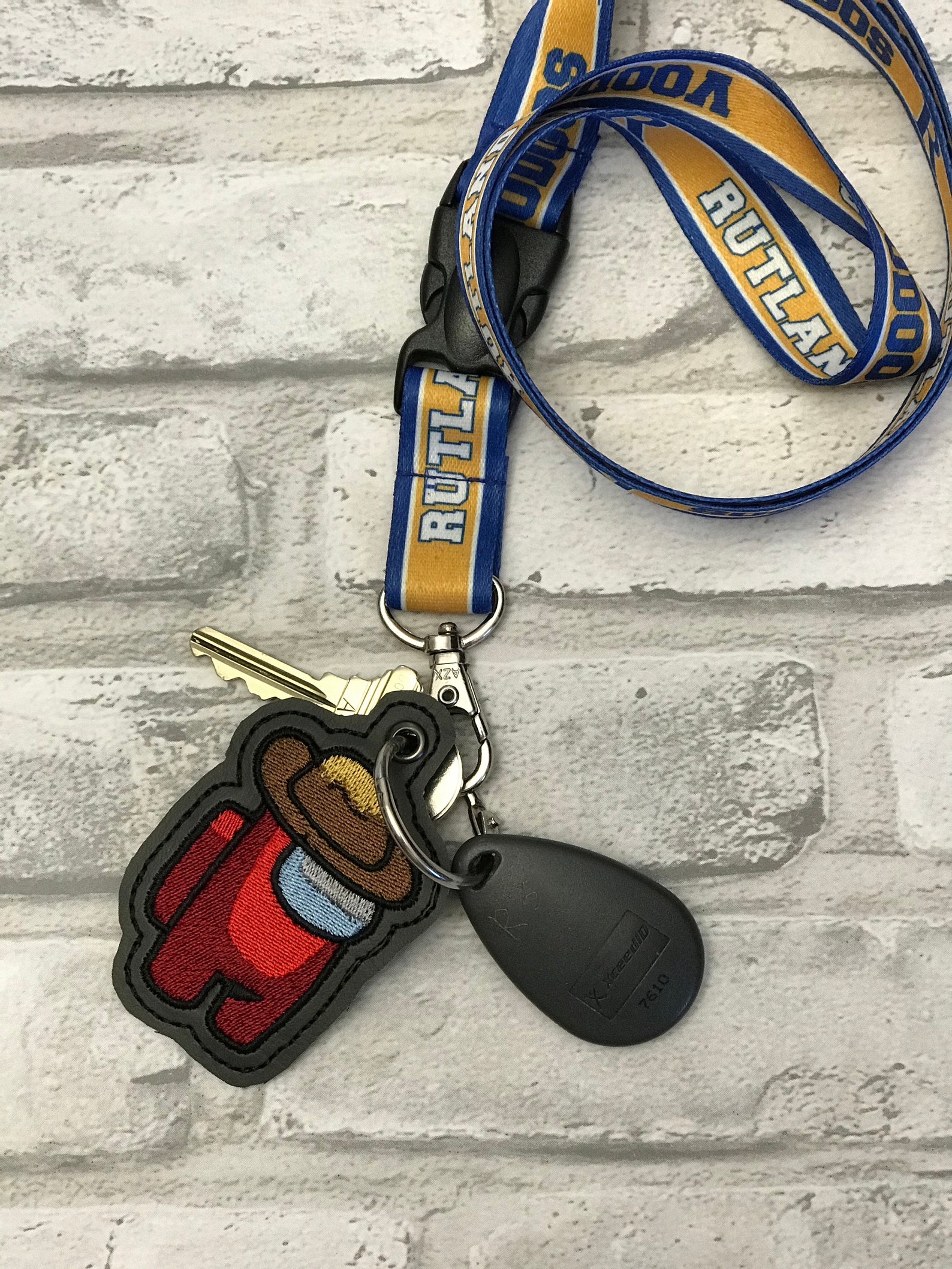 Among Us Key fob Crew Member Key fob Among Us Keychain | Etsy