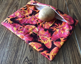 Microwave Potato Bag | Two Sizes Available | Tortilla, Bun & Bread Warmer | Butterfly Veggie Pouch