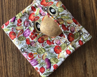 Microwave Potato Bag Two Sizes Available/Fabric Microwave Potato/Veggie Bag/Microwave Baked Potato Bag/Bread Warmer