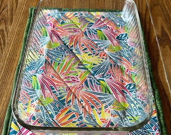 Casserole Hot Pad Quilted Extra Large 16 X 12 | Reversible and Washable