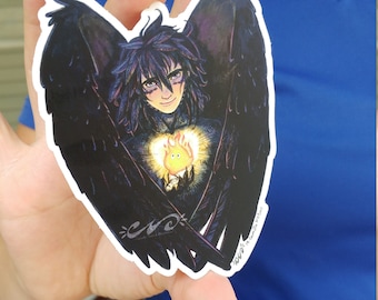 Howl and Calcifer - vinyl sticker, howl sticker, best friend gift, laptop sticker, die cut sticker, studio ghibli sticker