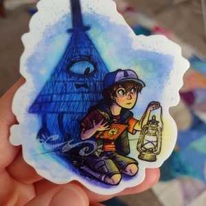 Dipper Pines - vinyl sticker, Gravity Falls sticker, best friend gift, laptop sticker, die cut sticker, disney sticker
