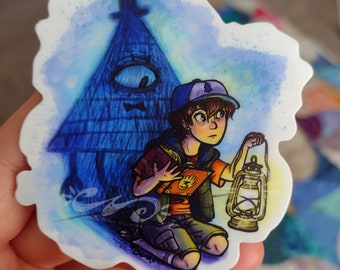 Dipper Pines - vinyl sticker, Gravity Falls sticker, best friend gift, laptop sticker, die cut sticker, disney sticker