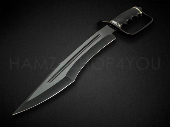 11 High Carbon Steel Bowie Knife Black Coated Etsy