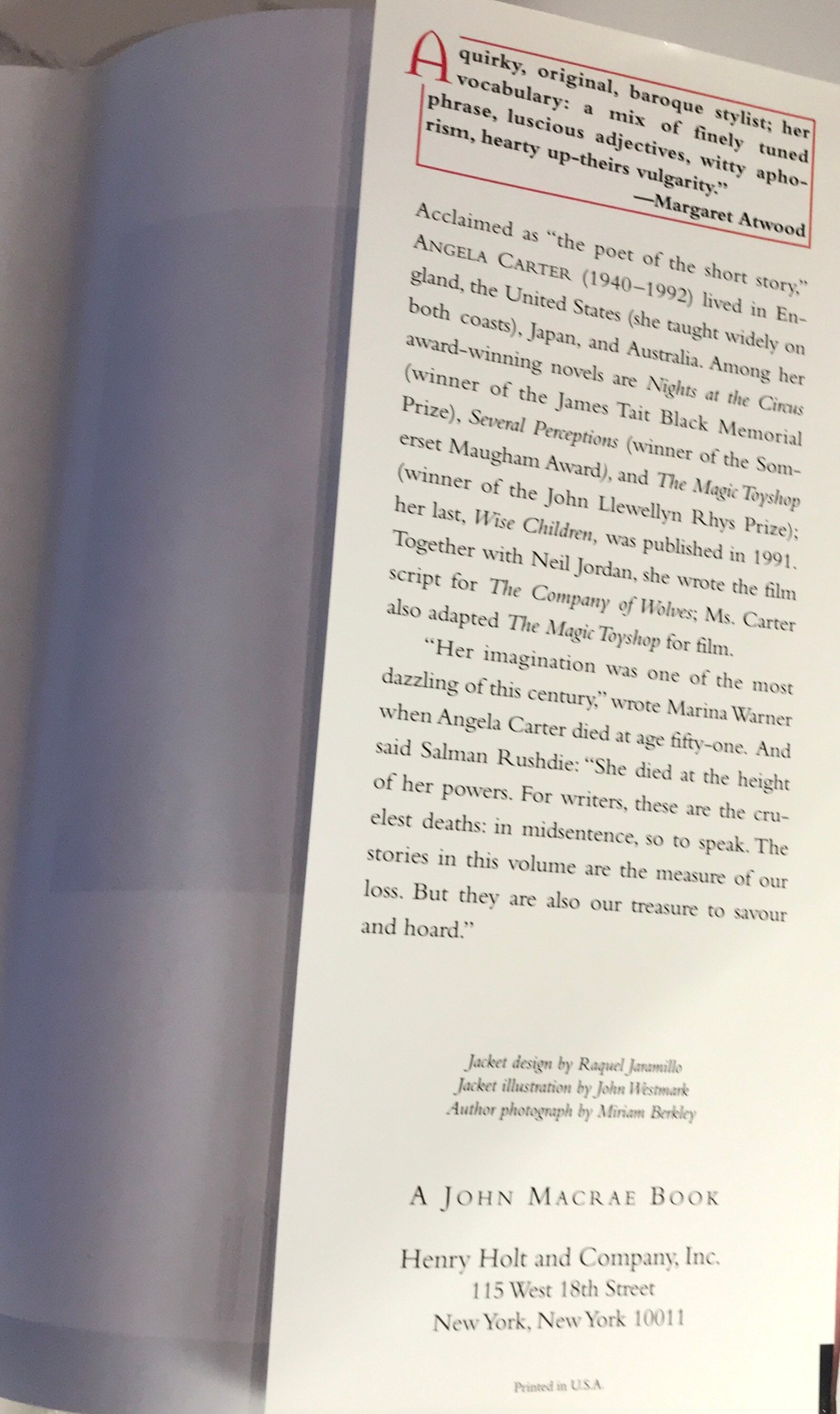 Burning Your Boats by Angela Carter Burning Your Boats by Angela Carter