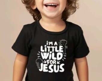 Camisa de Jesús / Camisa cristiana / Camisa salvaje para Jesús / Camisa de Jesús me ama / Camisa de Jesús para niños / Ropa cristiana / Jesús
