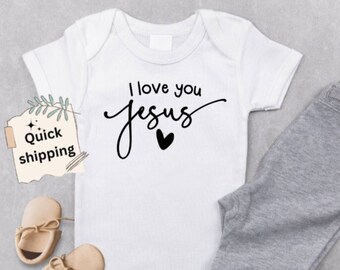 Kindershirt, Jezus T-shirts, Jesus Loves Me, christelijk shirt voor jongens en meisjes, Faith T-shirts voor kinderen, inspirerend cadeau, motiverend T-shirt