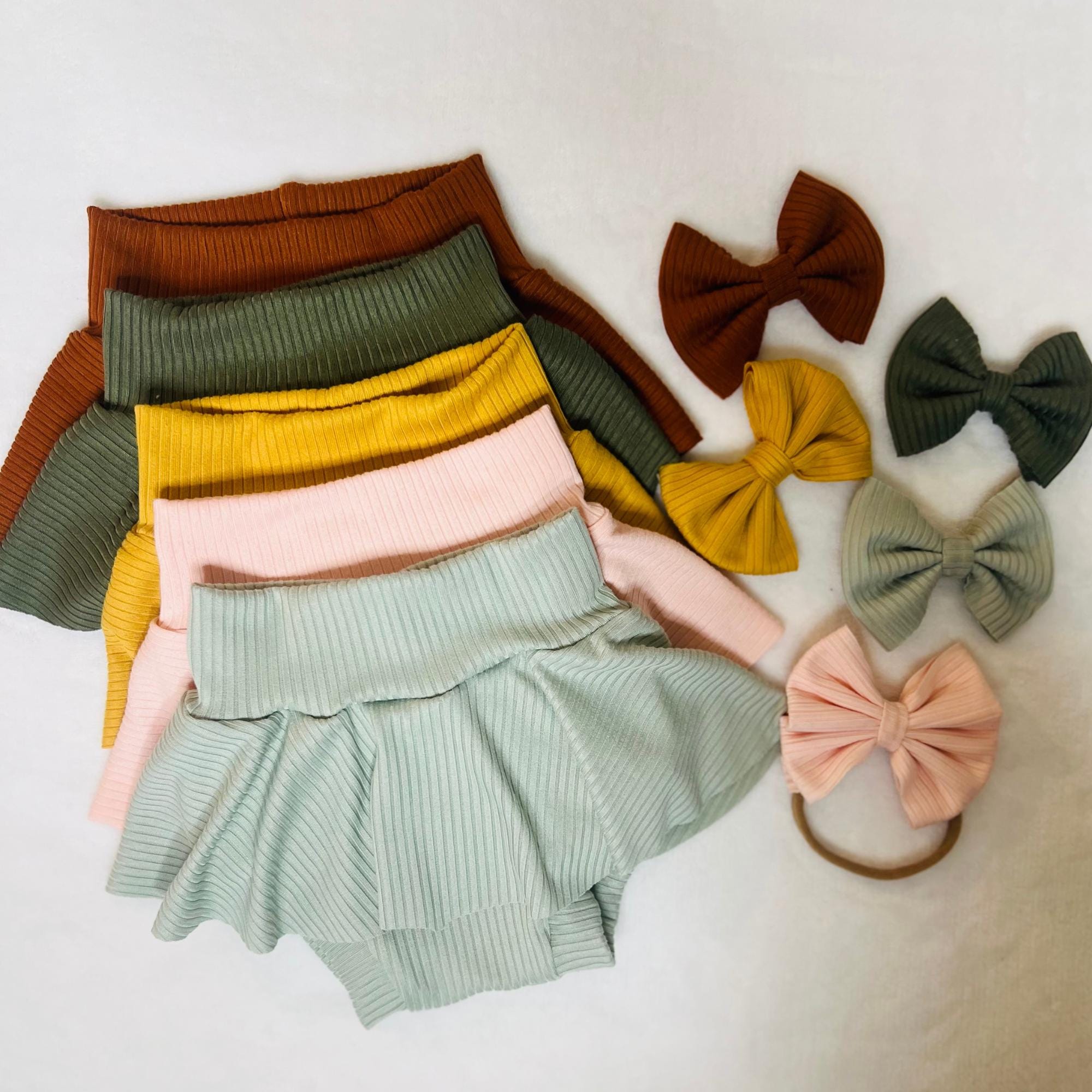 High Waisted Baby Bummies, Fall Baby Clothes, Solid Color Baby Girl ...