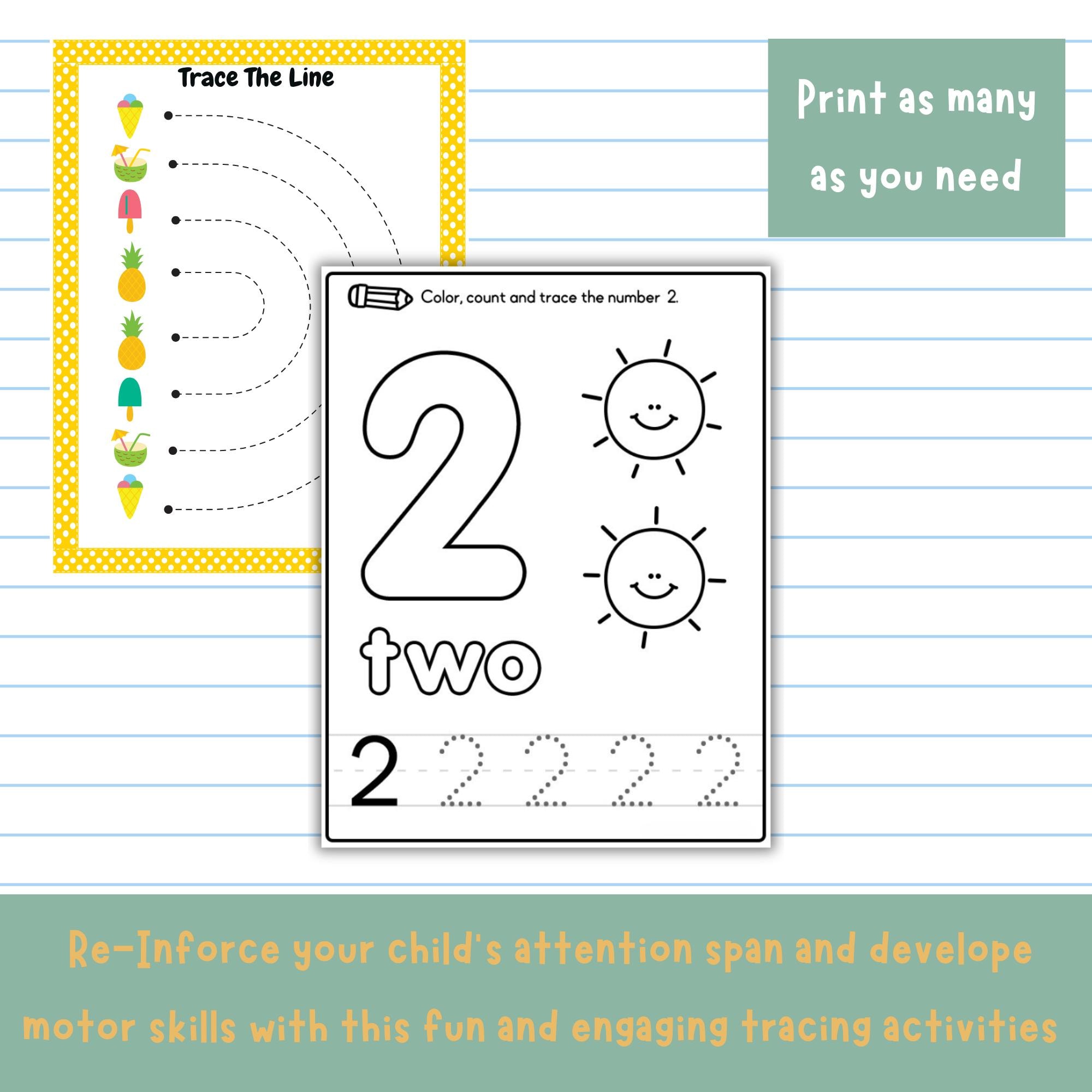 Preschool + Kindergarten Learning Bundle, Printable Activity Worksheets ...