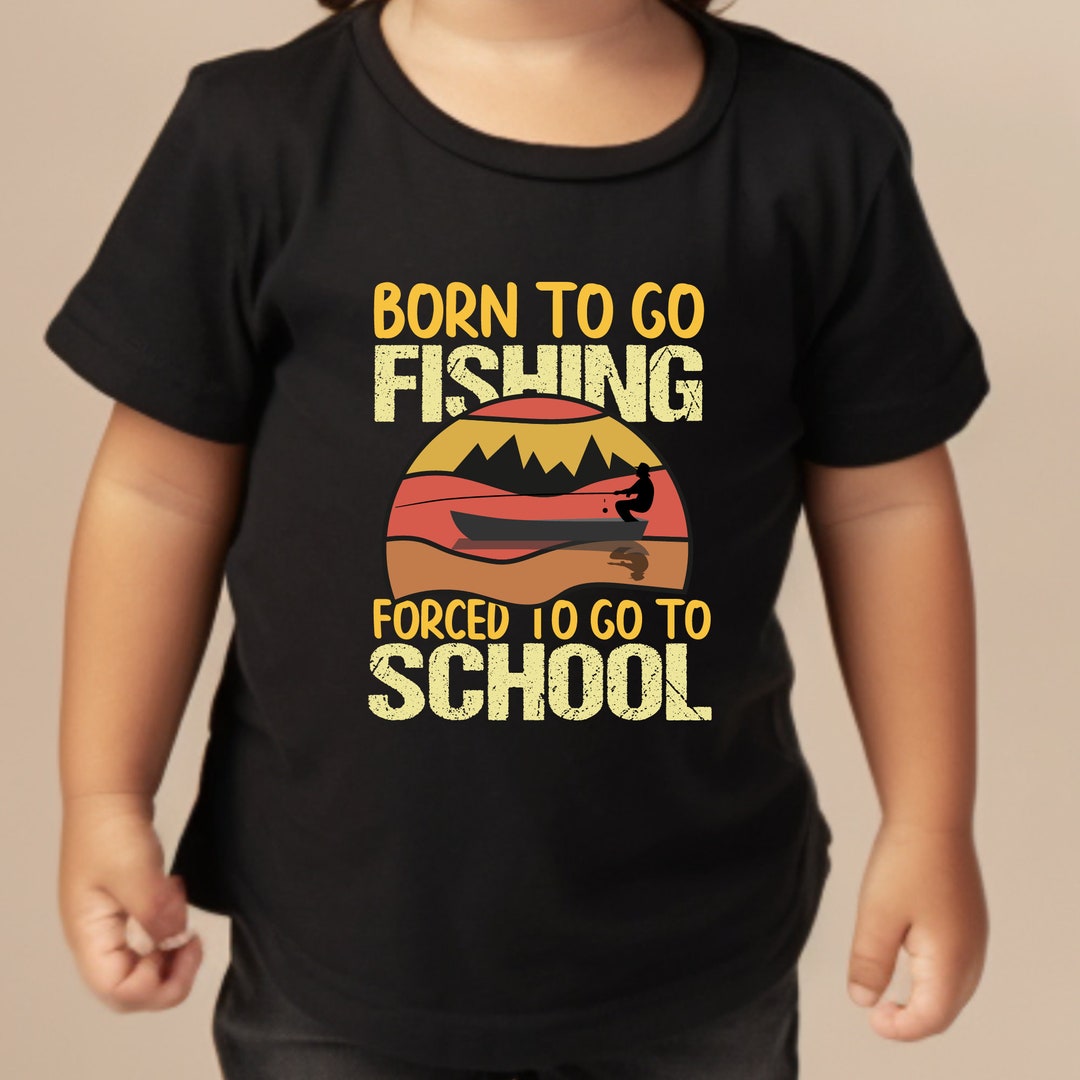 Born to Go Fishing Tshirt, Cute Fishing Onesie, Funny Baby Onesie, Kids